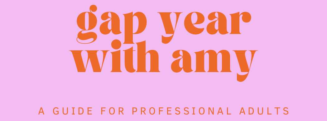 Gap Year With Amy